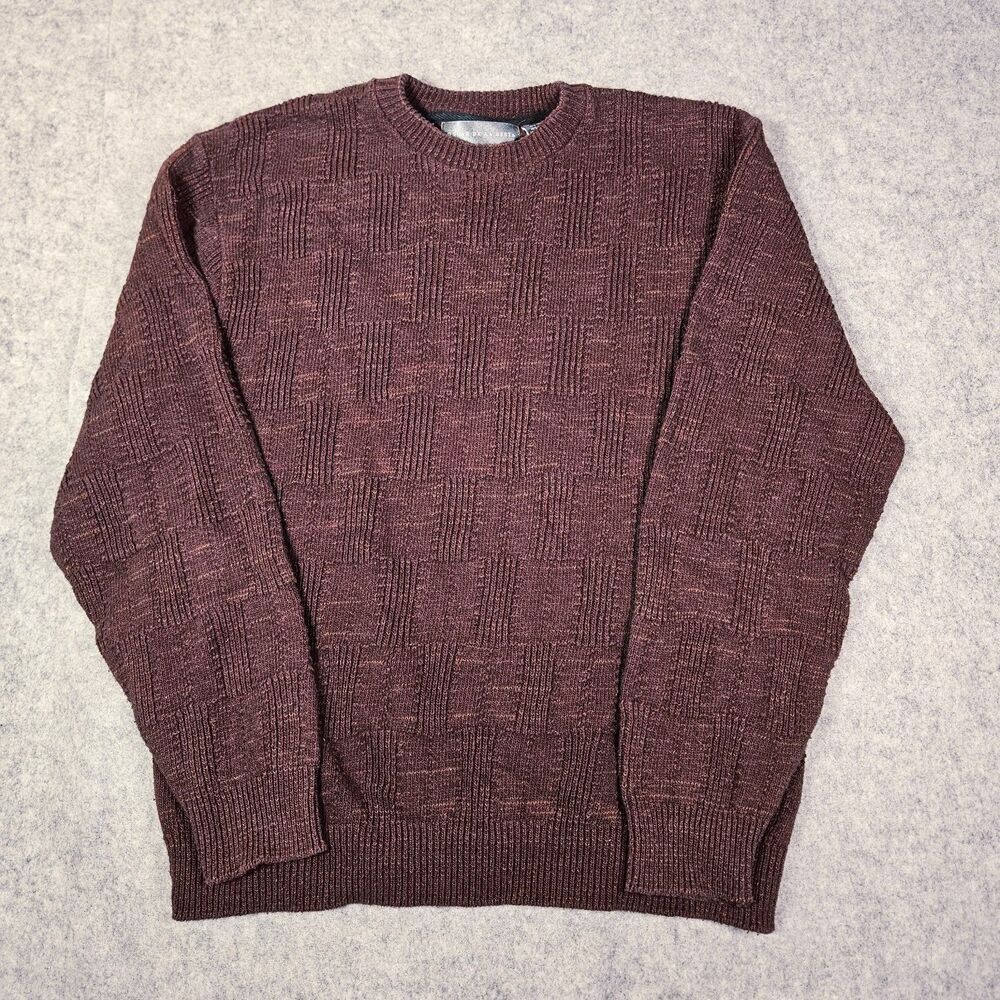 Oscar De La Renta Mens Red Knit Sweater Grandpa Old Money Quiet Luxury Size XXL